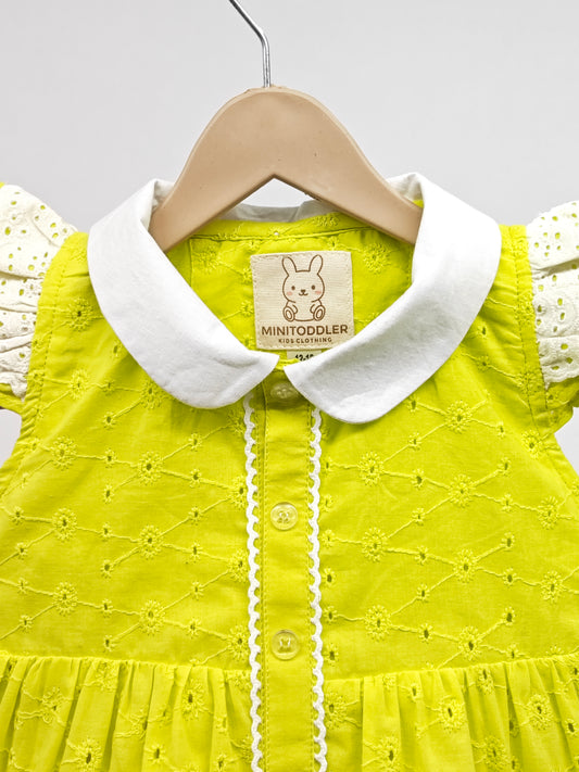 MINITODDLER Indi Baby Girls Below Knee Casual Dress