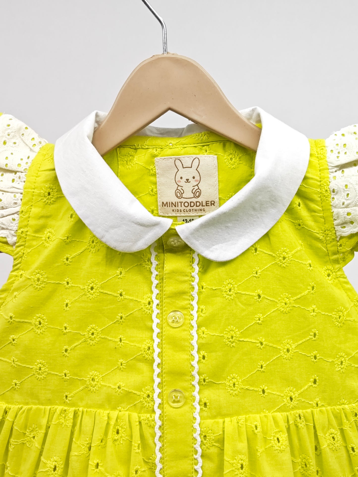 MINITODDLER Indi Baby Girls Below Knee Casual Dress