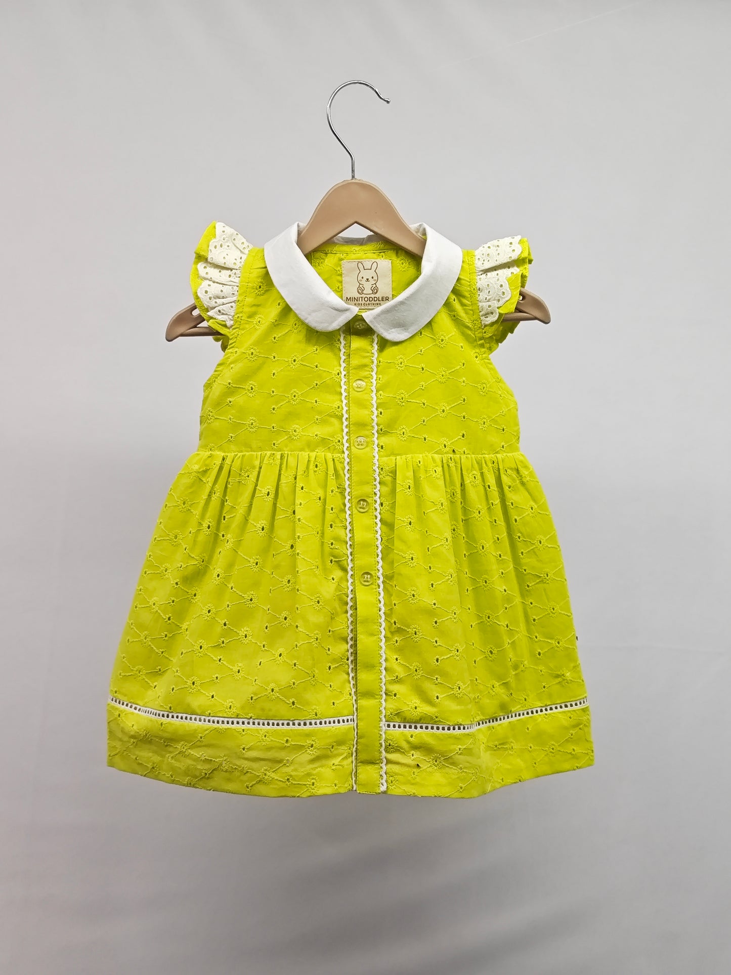 MINITODDLER Indi Baby Girls Below Knee Casual Dress