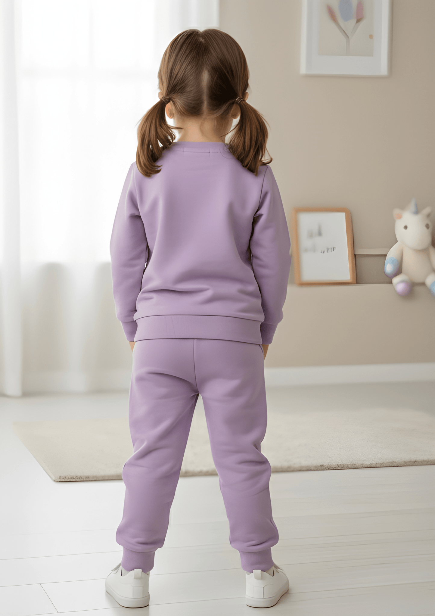Pre & Post Winter 100% Cotton Terry Sweatshirt & Jogger Set for Kids (Unisex)